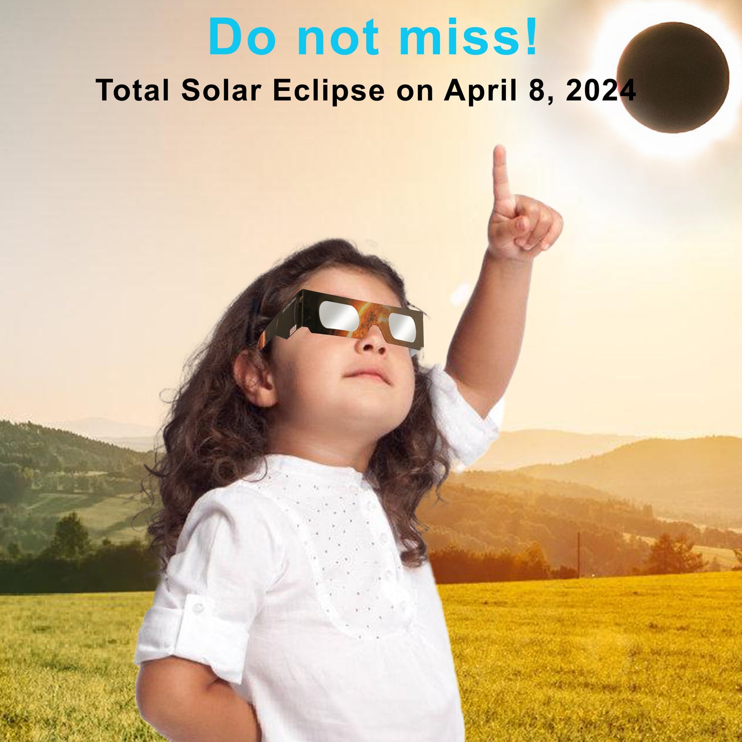 Biniki Solar Eclipse Glasses 2024 - CE & ISO Certified Safe Shades for Direct Sun Viewing(6 Packs)